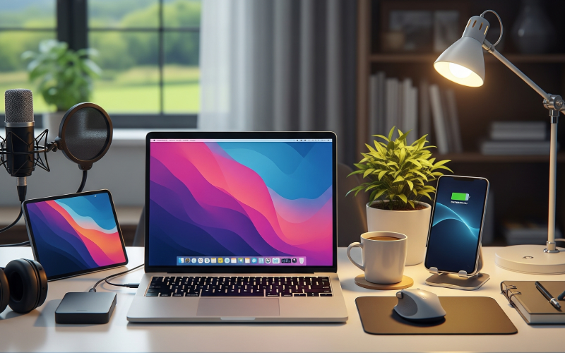 Laptop setup for remote work with IT support in Oxford